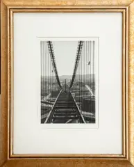 Painting the Suspender Cables by Peter Stackpole, 1936, Gelatin Silver Print, sold Jun 2024