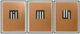 CCP Series by Garo Antreasian, 1994, acrylic on caramel paper, sold Jun 2024