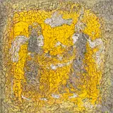 Meeting Two Figures by Vasily Kafanov, Mixed Media on Canvas, sold Jun 2024