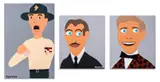 Untitled by Tommy Cheng, Acrylic Folk Art Portraits of Actors, sold Jun 2024