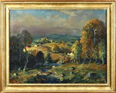 Untitled by Arthur C Goodwin, oil on canvas, sold Mar 2024