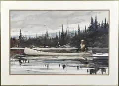 Untitled by John Swan, watercolor on paper, sold Mar 2024