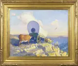 Untitled by Clinton J. Shepherd, oil on canvas, sold Mar 2024