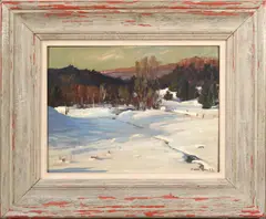 Untitled by Alden Bryan, oil on artist board, sold May 2024