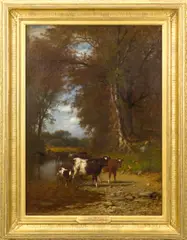 Untitled by James McDougal Hart, oil on canvas, sold May 2024