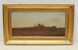Moschee in weiter Landschaft by Etienne Duval, oil on board, sold Dec 2022