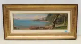 Uferlandschaft by Jean Philippe George, oil on board, sold Dec 2022