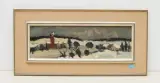 Winterlandschaft, 1965 by Leopold Haefliger, oil on canvas, sold Dec 2022