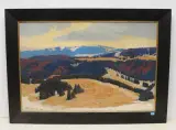 Vorfrühling im Jura by Robert Kiener, oil on canvas, sold Dec 2022