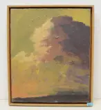 Wolkenstudie, 1988/91 by Martin Ziegelmüller, oil on canvas, sold Dec 2022