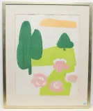 Landschaft by Ferdinand Gehr, woodcut, sold Dec 2022