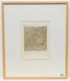 Das ewige Schweigen dieser unendlichen Räume macht mich schaudern by Rolf Hauenstein, 1974, etching, offered Dec 2022