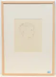 Profil eines Kindes by Carl August Liner, pencil, offered Dec 2022