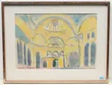 Hagia Sofia by Carl junior Liner, watercolor, offered Dec 2022