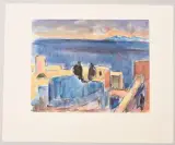 Tunesien Hammamet by Carl junior Liner, watercolor, offered Dec 2022