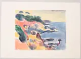 Küstenlandschaft by Carl junior Liner, watercolor, offered Dec 2022