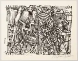 Laupen by Bernhard Luginbühl, 1989, screenprint, sold Dec 2022
