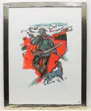 Gemsjäger by Rudolf Mirer, 1992, color lithograph, sold Dec 2022