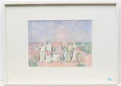 Frauengruppe by Carl Roesch, 1972, watercolor, sold Dec 2022