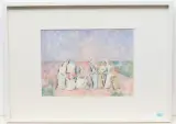 Frauengruppe by Carl Roesch, 1972, watercolor, sold Dec 2022