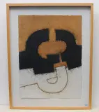 Abstrakte Komposition by Albert Rouiller, 1990, mixed media, sold Dec 2022