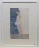 Ballettänzerin by Hermann Alfred Sigg, 1956, watercolor, sold Dec 2022