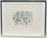 Hommage à Shimizu by Jean Tinguely, 1981, color lithograph, sold Dec 2022