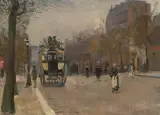 Strassenszene by Paul Chocarne-Moreau, oil, offered Sep 2022