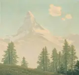 Matterhorn by Felix Heuberger, oil on board, sold Sep 2022