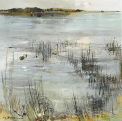 Camargue by Michel Jouenne, oil on canvas, sold Sep 2022
