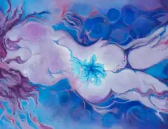 De la serie "otros signos del mar by Luis Martínez Pedro, 1972, oil on canvas, sold Sep 2022