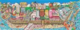That Weekend at the Jersey Shore by Charles Fazzino, color screenprint, sold Sep 2022