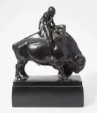 Kobold mit Stier by Karl May, 1911, bronze, sold Sep 2022