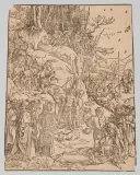 Marter der Zehntausend von Nikomedien by Albrecht Dürer, woodcut, sold Sep 2022
