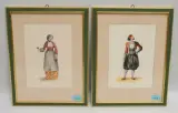 Türkische Volkstrachten by Johann Jakob Falkeisen, watercolor, sold Sep 2022