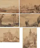 Frankreich by Adolphe Rouargue, watercolor, sold Sep 2022