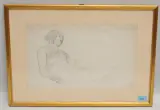 Liegender Halbakt by Wolfgang Adam Töpffer, pencil, sold Sep 2022