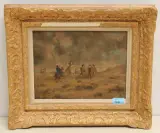 Reitergruppe by Louis Georges Brillouin, oil, sold Sep 2022