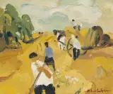 Récolte by Roland Lefranc, 1985, oil on canvas, offered Sep 2022