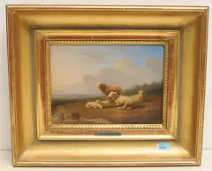 Schafe in einer Landschaft by Franz Van Severdonck, 1866, oil on panel, sold Sep 2022