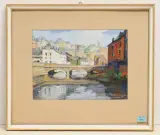 Luxembourg by Roger Gerson, 1946, gouache, sold Sep 2022