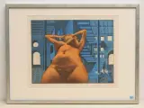 Eva im Labyrinth by Rudolf Hausner, 1973, color lithograph, offered Sep 2022