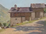 Maison des Chavonne by François Furet, oil on canvas, offered Sep 2022