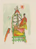 Heimwärts by Alois Carigiet, 1962, color lithograph, sold Sep 2022
