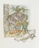 Büste by Alois Carigiet, 1969, color lithograph, offered Sep 2022