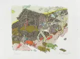 Stall von Stavons by Alois Carigiet, 1972, color lithograph, sold Sep 2022