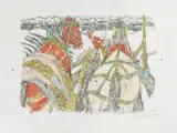 Im Geschirr I by Alois Carigiet, 1973, color lithograph, sold Sep 2022