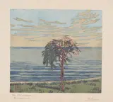 Das Bäumchen by Martha Cunz, 1909, color woodcut, sold Sep 2022
