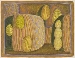 Surrealistische Komposition by Willi Hartung, 1964, watercolor, sold Sep 2022