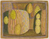 Surrealistische Komposition by Willi Hartung, 1964, watercolor, sold Sep 2022